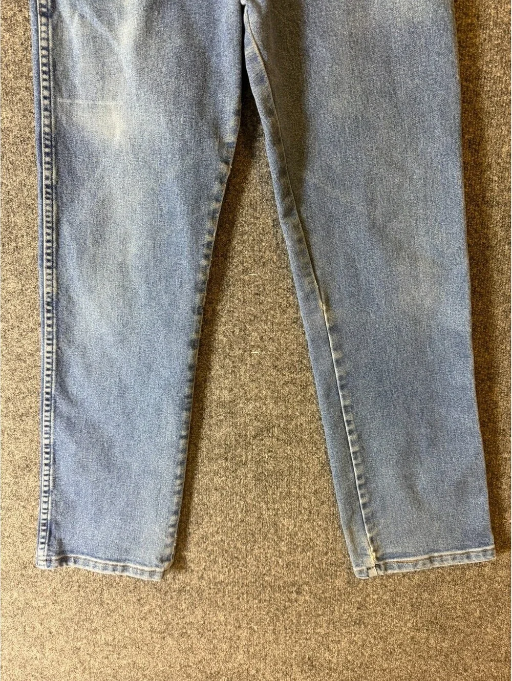 Wrangler Boys Size 18 Slim Blue Denim Jeans Cowboy Cut High Rise Stretch Western